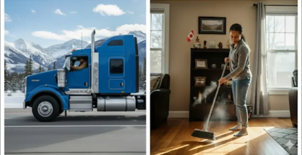 truck driver and house Keeper in Canada